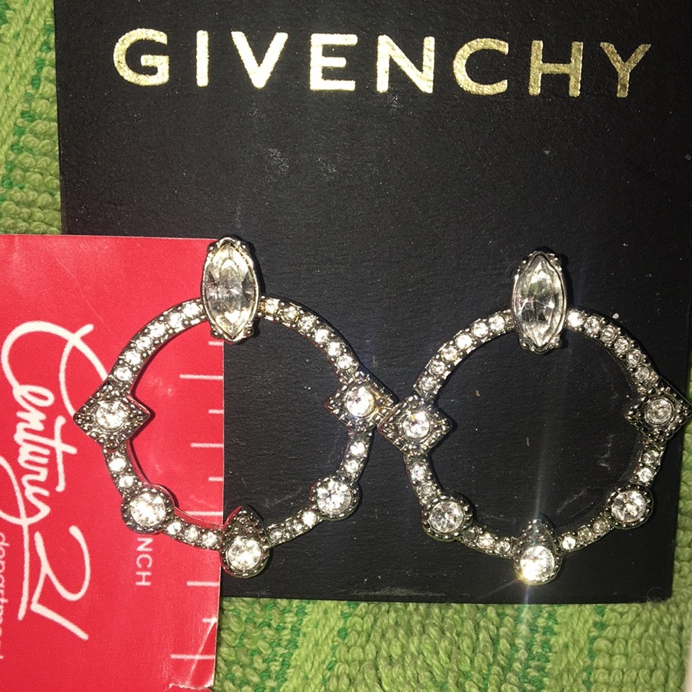 Givenchy Crystal Drop/Hoop/Stud Earrings